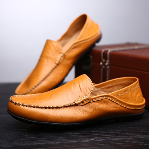 Men Loafers  New Leather Shoes Men Casual Shoes Moccasins Br