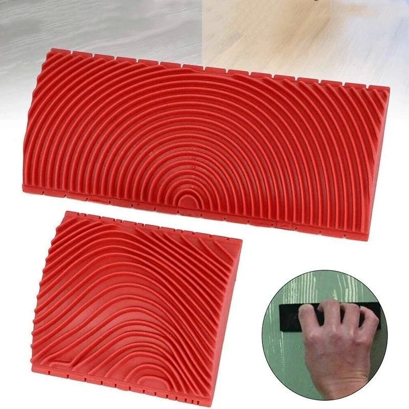 Hot Rubber roller 3d paint brush Art Embossing imitation woo