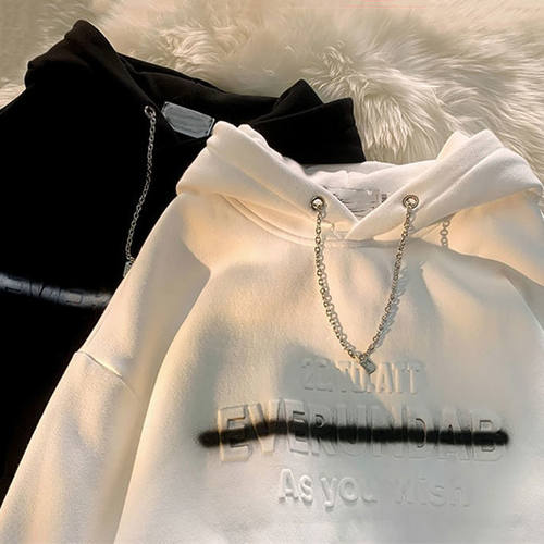 American retro iron chain drawstring three-dimensional lette
