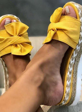 Women Summer Sandals Woman Shoes Woman Slip on Bow Flip Flo