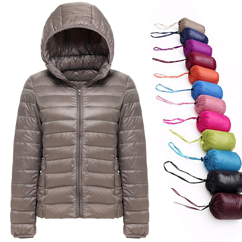 2022 New Brand 90% White Duck Down Jacket Women Autumn Winte