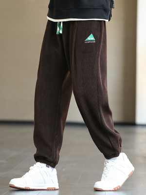New Men's Sweatpants Baggy Joggers Fashion Corduroy Hip Hop