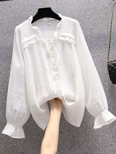 PlusSizeShirringChiffon