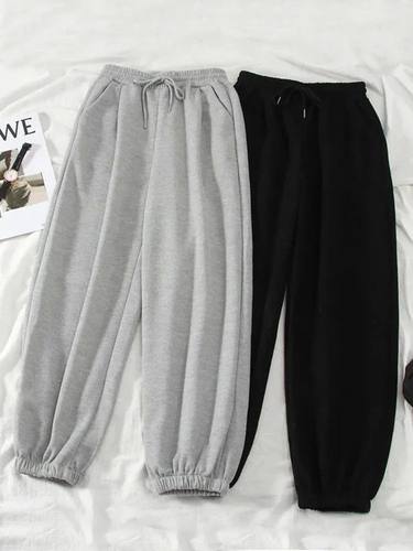 JMPRS Gray women Sweatpants Autumn New  Baggy Fashion Oversi