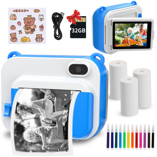 Instant Print Camera for Kids Portable Digital Creative Prin