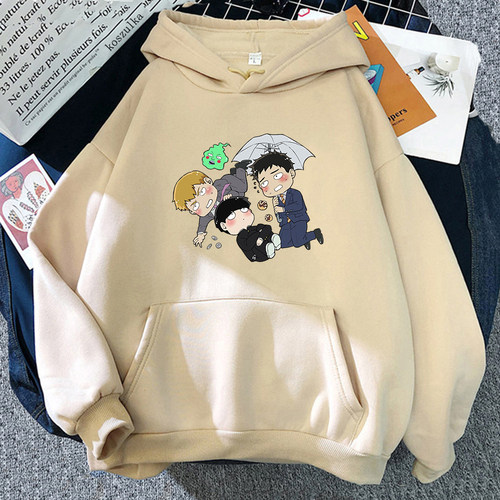 Mob Psycho 100 III Hoodie Anime Hololive Hoodies Kawaii Clot