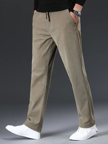 Fall/Winter Men's Corduroy Casual Pants Fashion Drawstring
