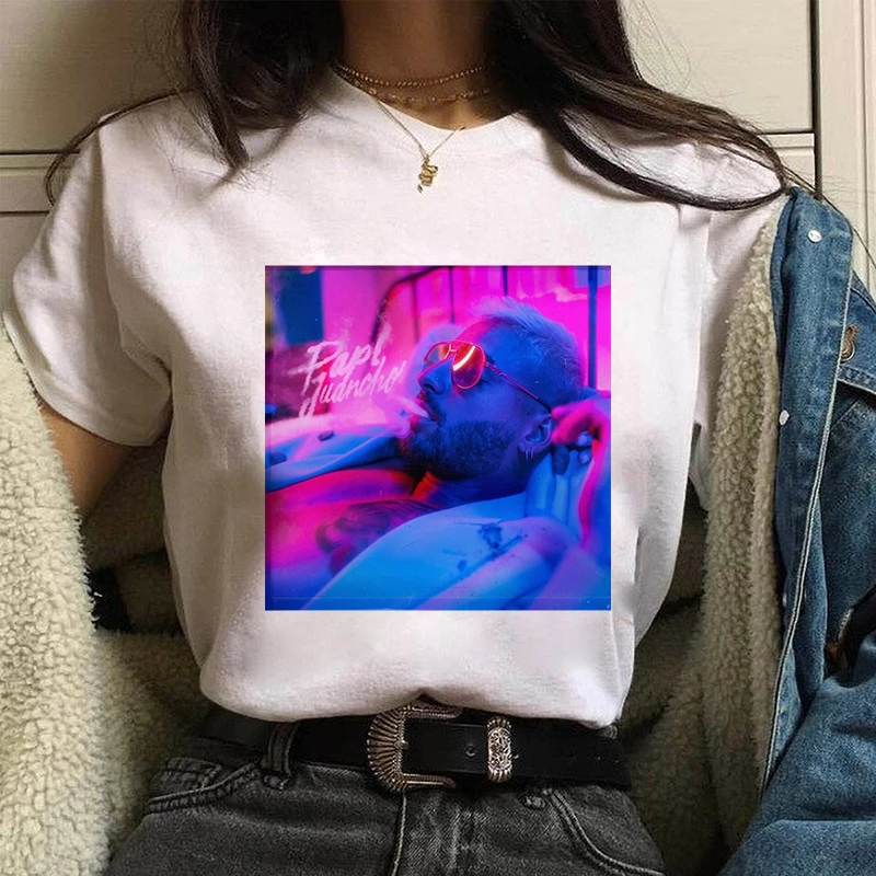 Maluma Print Tshirt Woman Summer  T-Shirt Cartoon graphic te