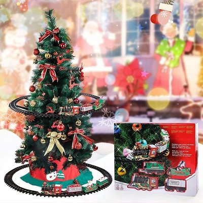 Christmas Train Christmas Tree Decoration Train Track Frame