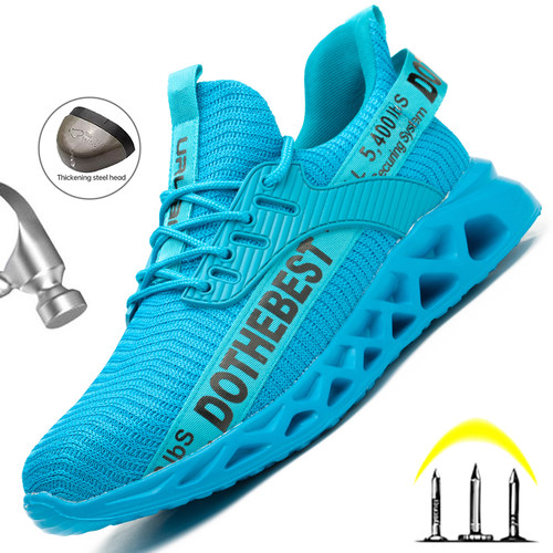 Steel Toe Safety Shoes for Women Men Lightweight Work Sneake