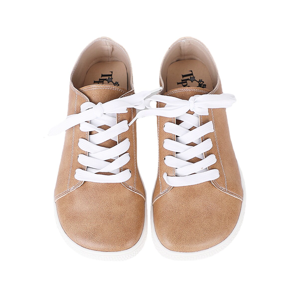 Tipsietoes 2023 Sprinng Barefoot Leather Sneaker For Women F - 实物图