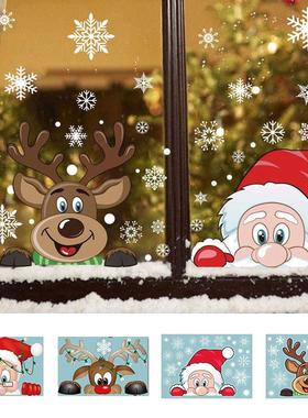 Christmas Window Stickers Christmas Window Clings Decal Snow