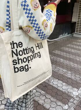 Women  Shopping Bag Notting Hill Books Bag Female Cotton Clo
