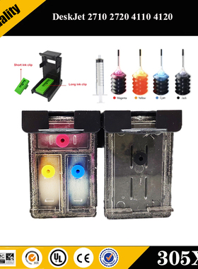 Einkshop For HP 305 xl 305xl Refillable Ink Cartridge Replac