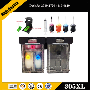 Einkshop For HP 305 xl 305xl Refillable Ink Cartridge Replac