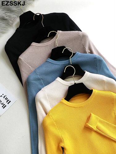 winter clothes Knitted woman sweaters Pullovers spring Autum