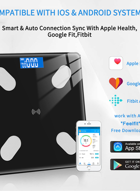 Bathroom Scales Bluetooth Floor Body Scale Smart Electronic