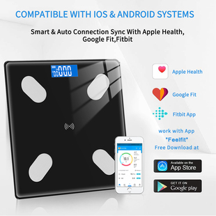 Bathroom Scales Bluetooth Floor Body Scale Smart Electronic