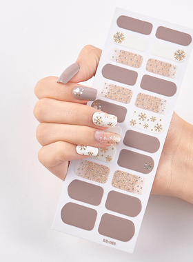 New Year Snow Flakes Nail Polish Sticker DIY Designer Nail D