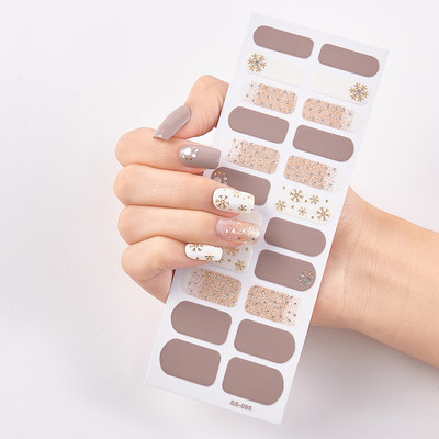 New Year Snow Flakes Nail Polish Sticker DIY Designer Nail D