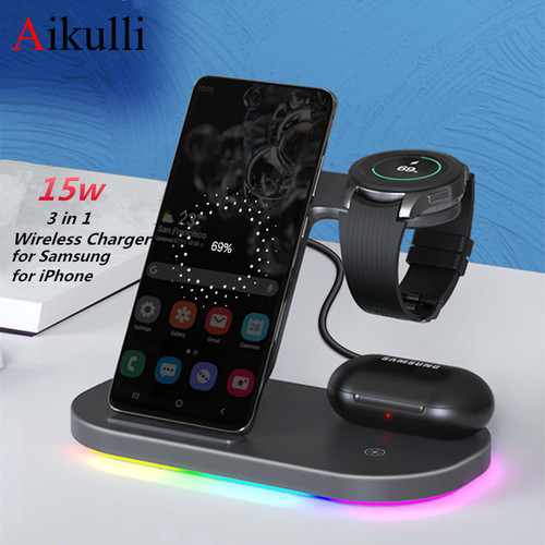 3 in 1 Wireless Charger Stand for Samsung Galaxy Flip 4/S22