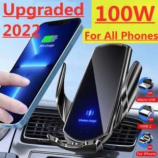 100W Car Wireless Charger Magnetic Car Chargers Mount Phone