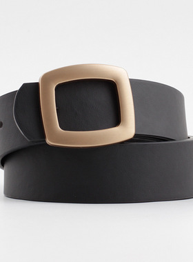 2023 Wide Leather Waist Strap Belt Women Black White Pink hi