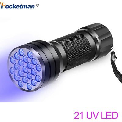 UV Flashlight 9LED 21LED 12LED UV Light 395-400nm LED UV Fla