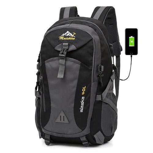 Weysfor 40L Waterproof Men Backpack Travel Pack Sports Bag P