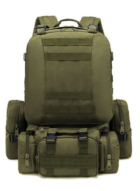 50L Tactical Backpack,Men's Military Backpack,4 in 1Molle Sp