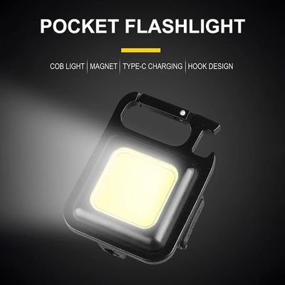 LED Flashlight Work Light Portable Pocket Flashlight Keycha