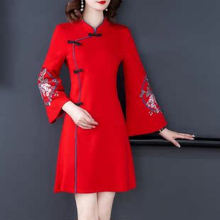 Traditional Chinese New Year Clothes for Woman Winter Thick