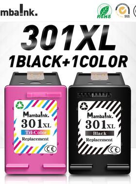 Mambaink Ink Cartridges Remanufactured For HP 301 XL HP301 H
