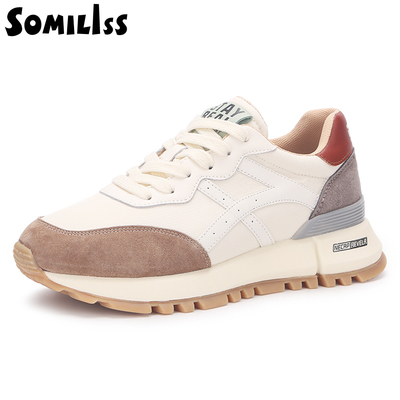 Somliss Women's Chunky Platform Sneakers Womens Fashion Runn