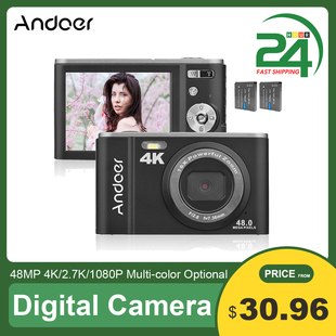 Zoom Ext Camera 128GB Timer Self 16X 48MP Digital Andoer