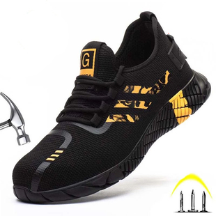 Breathable Lightweight Man Work Shoes Non-Slip Anti-Piercin