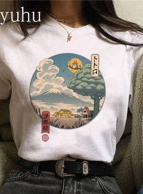 90s Totoro T Shirt Harajuku Kawaii Women Ullzang Sprited Awa