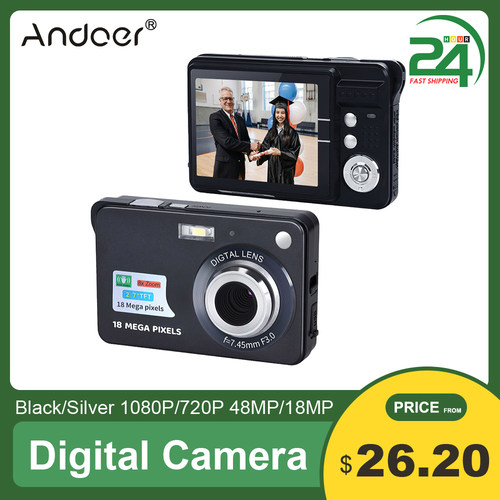 Portable Digital Camera 1080P Video Camcorder 48MP Photo 8X