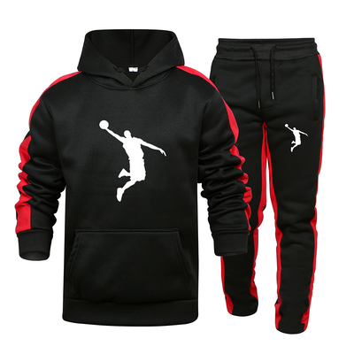Autumn and Winter Tracksuit Men 2 Pieces Set Sweatshirt + Sw