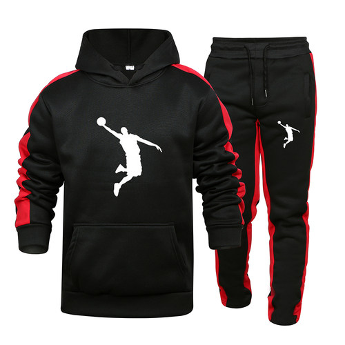Autumn and Winter Tracksuit Men 2 Pieces Set Sweatshirt + Sw