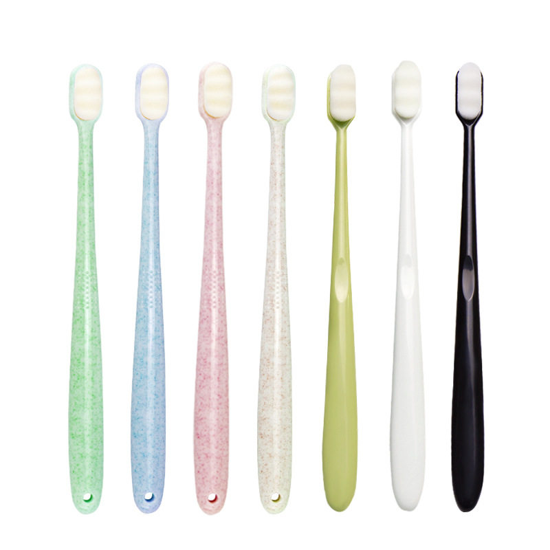 Manual Toothbrush Extra Soft Bristles Toothbrushes with 10,0 - 实物图