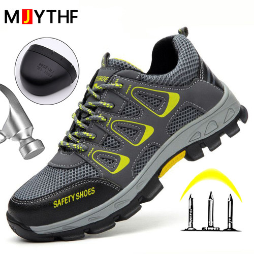 Work Sneakers Men Indestructible Steel Toe Work Shoes Safety