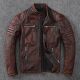 Motorcycle Genuine Jackets Leather Vintage 100% Men Jacket