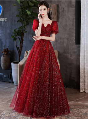 DEERVEADO A Line V Neck Tulle Appliques Prom Dresses Long 20