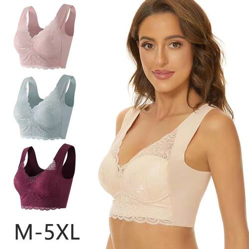 Seamless Large Size Underwear Women's Small Breasts Gather N