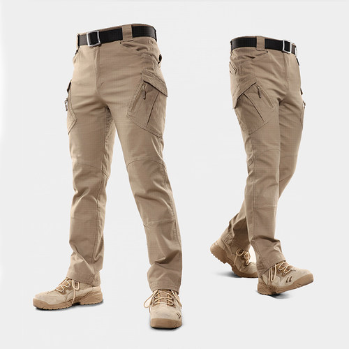 Plus Size 6XL Mens Tactical Pants Multiple Pocket Elasticity