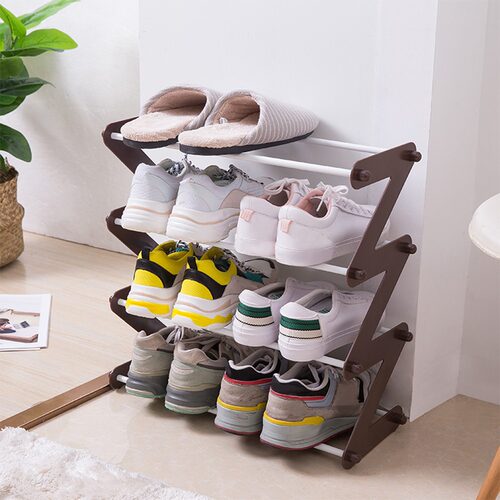Hallway Space Saving Shoes Rack Over Multi-layer Stainless S