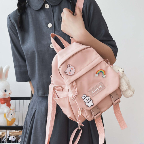 Small Backpack Women Cute Multifunctional Dual-use School Ba