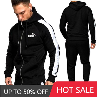 PNAIA Men Tracksuits Sets Hoodies Zipper Outwear Sportwear+S