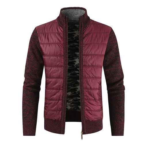 Men's Winter Thick Fleece Cardigan Sweatercoat Male Autumn W